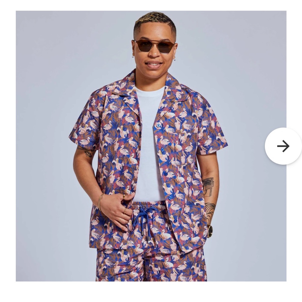 Kirrin Finch Pelican Print Cabana Set